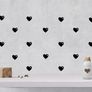Heart Stickers, Removable Wallpaper, Heart Pattern Decals, Wallpaper decal, Heart Decals, Wall Art, vinyl hearts, Children Wall Decal Image 4