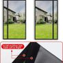 Door Fly Screens Magnetic Side Opening Black 166x205cm Smooth Walk Through Design Helps When Carrying Food Laundry or Garden Items for Summer Ventilation and Everyday Home Use Image 4