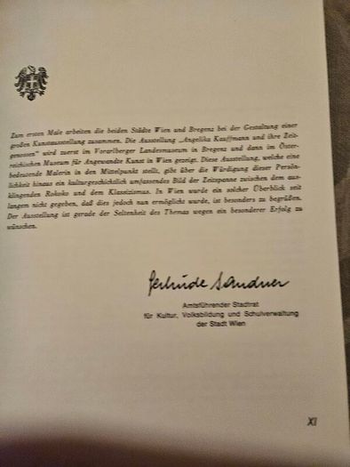 Angelika Kauffmann Und Ihre Zeitgenossen. First Edition Paperback In Good Condition. See Photos For Same.