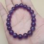 Top Quality Amethyst Round Beads Bracelet Image 6