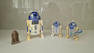 Star Wars collectables R2D2 and Vader
