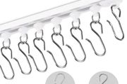 Ceiling Curtain Track Set, 9.9 FT/3 Meter, Self Adhesive, No Drill Ceiling Track System for Curtains