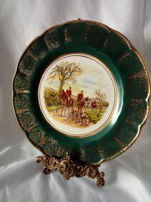 Vintage Arklow Pottery "Fox Hunting" Plate