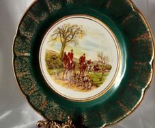 Vintage Arklow Pottery "Fox Hunting" Plate