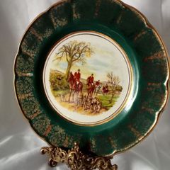Vintage Arklow Pottery "Fox Hunting" Plate