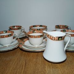 Vintage Royal Albert Bone China Porcelain coffee tea cupcake set saucer cake plate