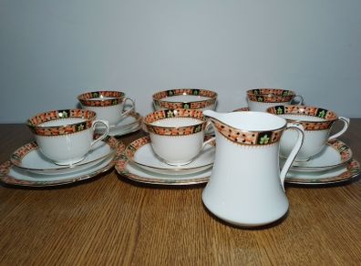 Vintage Royal Albert Bone China Porcelain coffee tea cupcake set saucer cake plate