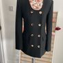 blazer Bnwt Zara black blazer medium with gold buttons Image 4