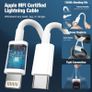 for iPhone Charger Fast Charge, 2Pack PD 20W Fast Apple Charger Cable 2M, iPhone Fast charger Plug with USB C To Lightning Cable for iPhone 14 13 12 11 Pro Max XS XR X 8 7 6 Plus, iPad and iPod Image 2
