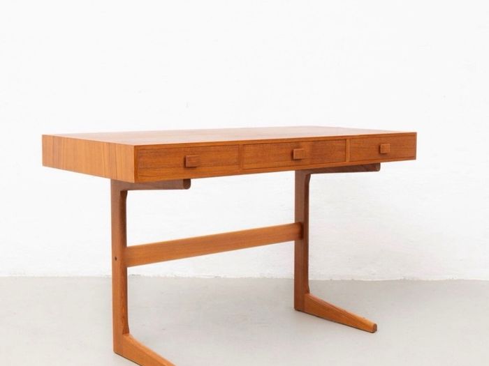 Mid century modern danish teak desk George petersens