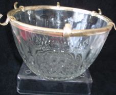 Vintage Clear Glass Punch Bowl