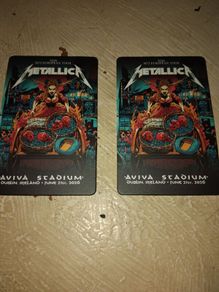 Metallica Dublin night 2 event cards