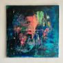 Large Original Abstract Painting Dublin Tropical Sea Seascape Surfing Theme Image 7
