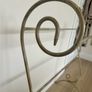 Ornate White Gold Towel Stand Clothes Rail Image 2