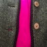 Avoca - Womens Lambswool Button Up Jacket - Green Tweed - Sz 1 Image 4