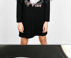 Bershka Whisper black dress tunic size S UK12 EU40 Postage included