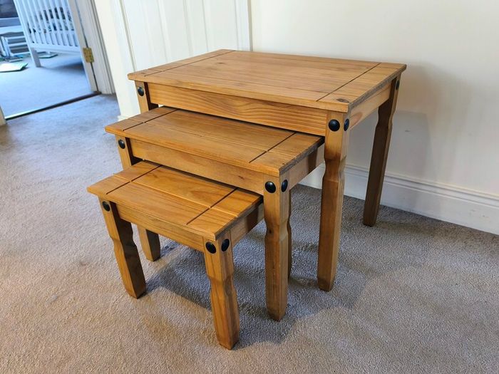Corona Pine Nest of Tables