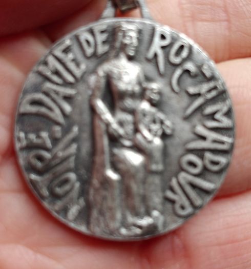 pilgrim medal pendant Notre Dame De Rocamadour France