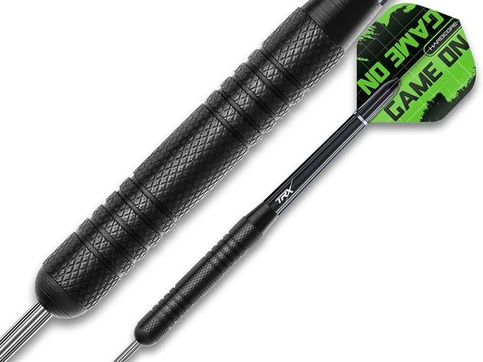 FREE P&P Steel Darts Set, Professional 23g Darts Tip with Non-Slip Stainless Steel Shaft, Poly Flights, PVC Shafts, Dart Sharpener, Rubber Rings, Flight Protecter, with Gift Box