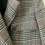 Maje Paris Wool Prince of Wales Check Long Coat Size 36 Autumn Winter Image 3
