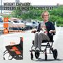 Wheelchair Aluminum Alloy Transport Chair Foldable 45.7 cm W Seat 99.8 kg Image 6