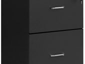 Rolling Cabinet with Lock and Drawers, Lockable Filing Cabinet with Adjustable