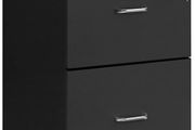 Rolling Cabinet with Lock and Drawers, Lockable Filing Cabinet with Adjustable