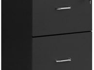main image for ad Rolling Cabinet with Lock and Drawers, Lockable Filing Cabinet with Adjustable