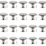 20Pack Cabinet Door Knobs Brushed Nickel Round Drawer Handle Hardware Stainless Steel with Screw for Kitchen Bathroom Bedroom Silver (MULTIPLE AMOUNTS, SEE DESCRIPTION) Image 2