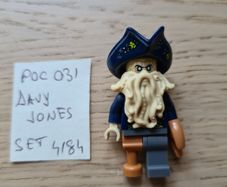 lego Davy Jones Poc031 Set 4184 Black Pearl Pirates of Caribbean