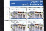 2005 Ireland 150th Anniversary of the Dublin-Belfast Railway Commemorative Stamps Plate Blocks 1A1A1A1A Mint Never Hinged (MNH)