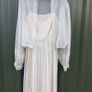 Vintage chiffon two piece wedding outfit, sz 10, 1980s, D18 post 6e Image 3