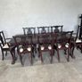 Solid mahogany table & chairs Image 3