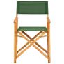 Director's Chairs 2 pcs Solid Acacia Wood Green Image 3