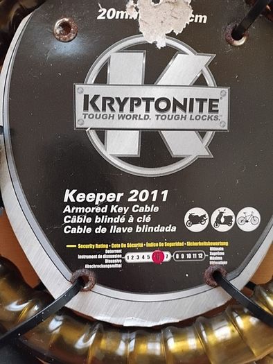 Kryptonite Keeper 2011 Armoured Key Cable Lock