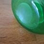 mid century green glass jug Image 3