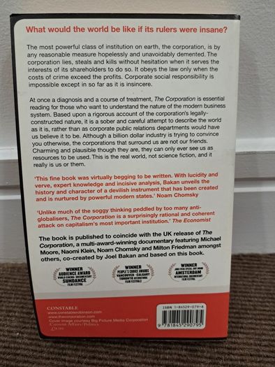 The Corporation - Joel Bakan book