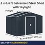Metal Shed Skylight & Floor Frame 9.1 X 6.4 ft Image 2