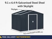 Metal Shed Skylight & Floor Frame 9.1 X 6.4 ft