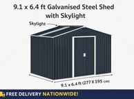 main image for ad Metal Shed Skylight &amp; Floor Frame 9.1 X 6.4 ft