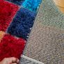 Rainbow shaggy rug Image 3
