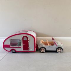Car and Caravan for Dolls