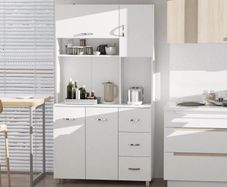 Multi Storage Cabinet Kitchen Cupboard Pantry w/ drawers and table space (FREE SHIPPING)