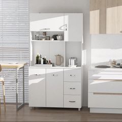 Multi Storage Cabinet Kitchen Cupboard Pantry w/ drawers and table space (FREE SHIPPING)