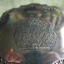 Vintage Lion Jewelry Box Aged Silver Plated "Dieu Et Mon Droit" ( God and My Right) United Kingdom Coat of Arms Ornate Box 4 Lion Head Feet Image 7