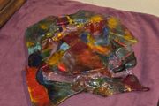 Hand Blown Stained Glass Art Bowl/Plate