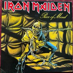 Iron Maiden Original 1984 release piece of mind. Sleeve in vg+ condition. Vinyl is vg with scuff marks that doesn't affect sound quality