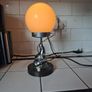 Heavy Rare Original 1930s Art Deco mirror chrome Dolphin globe Table lamp Image 7