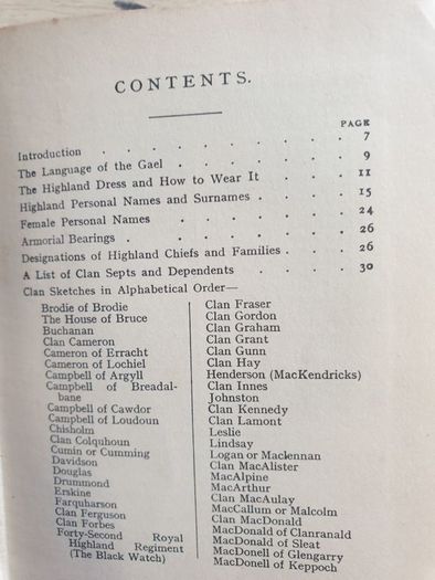 the Scottish clans and their tartans