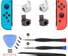 NS Switch Game Accessories Metal Lock Buckles with Opening Tools For Switch / OLED Joy Con Controller Replacement Repair Kit